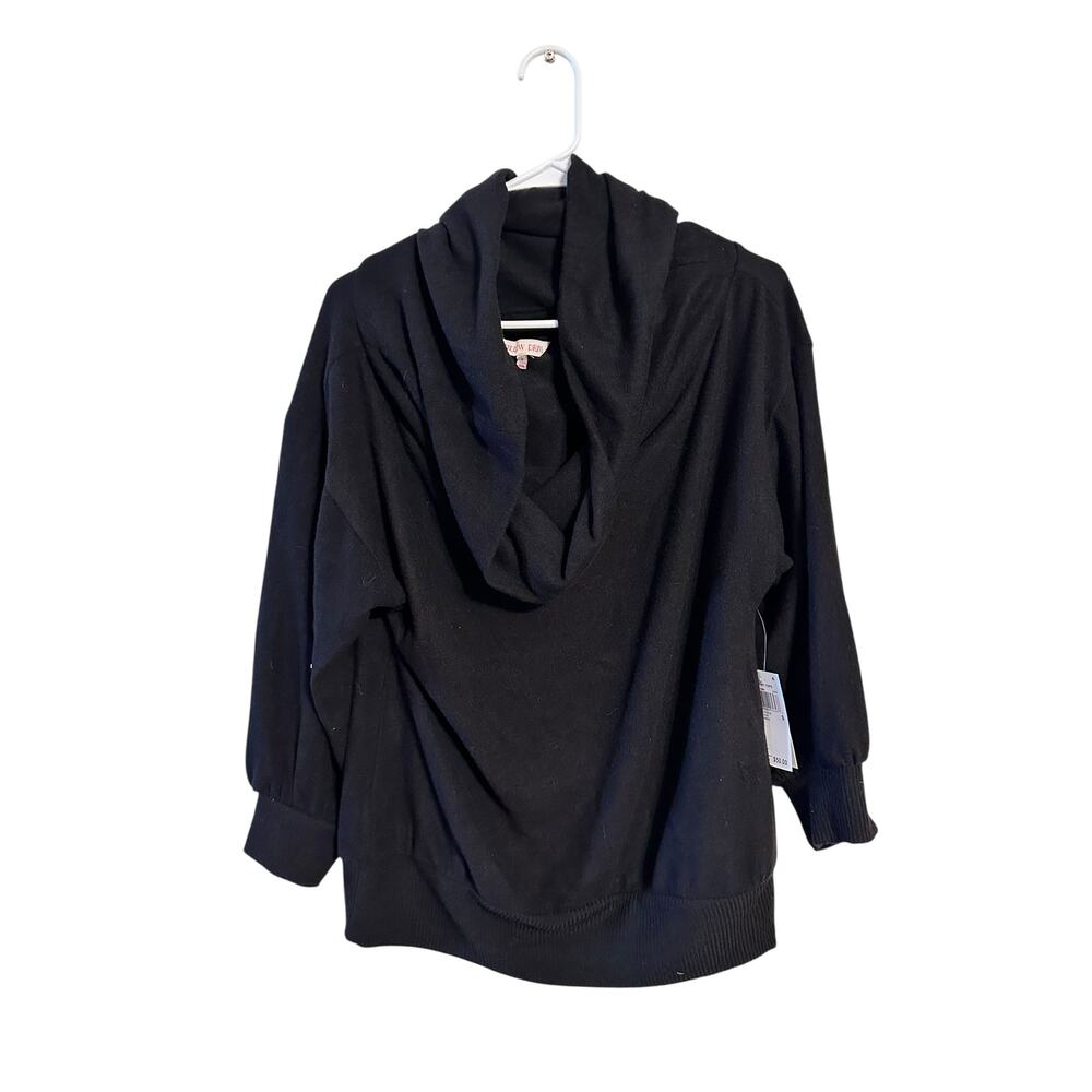 Willow Drive Black Sweater Cowl Neck Knit Top Size Small NWT